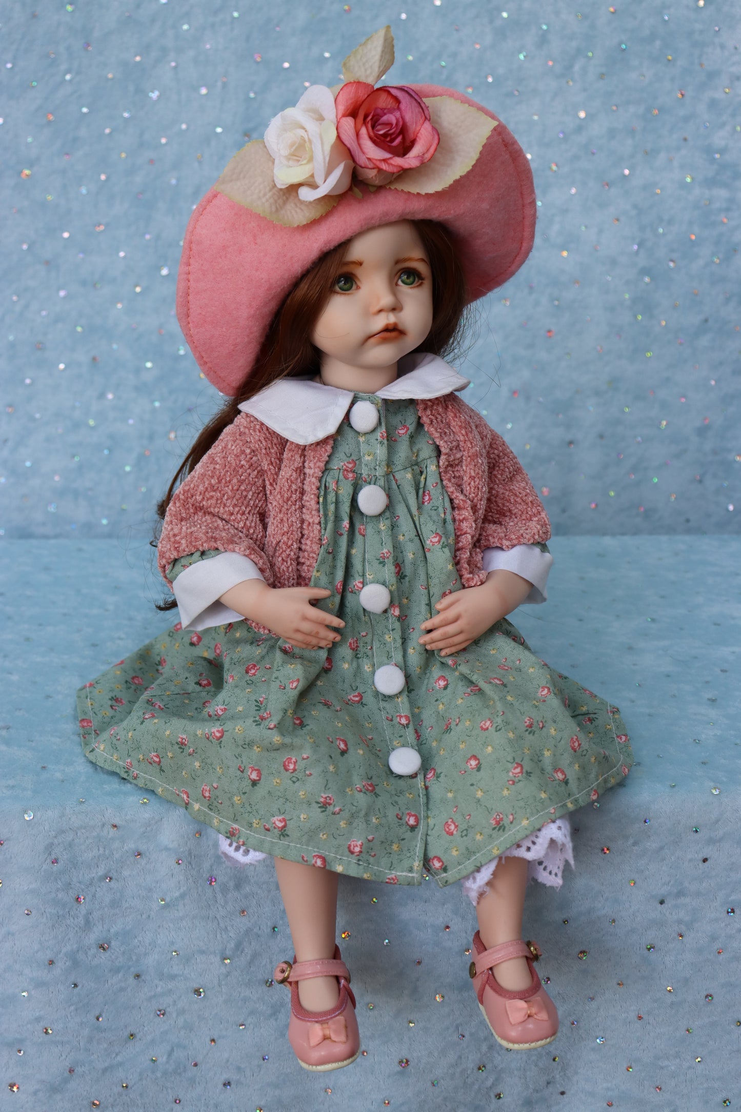 Molly - OOAK - 14" - Porcelain Doll - from Dianna Effner mold Expressions- MAFD