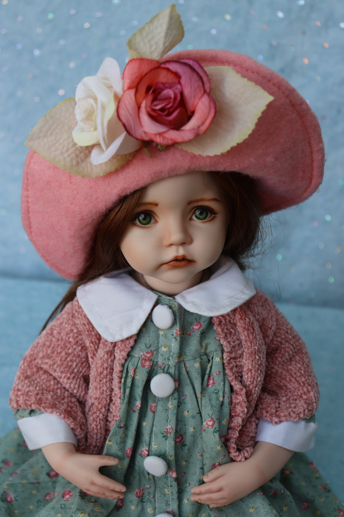 Molly - OOAK - 14" - Porcelain Doll - from Dianna Effner mold Expressions- MAFD