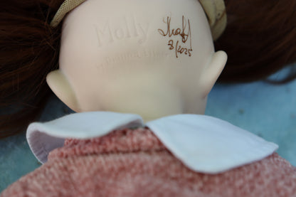 Molly - OOAK - 14" - Porcelain Doll - from Dianna Effner mold Expressions- MAFD