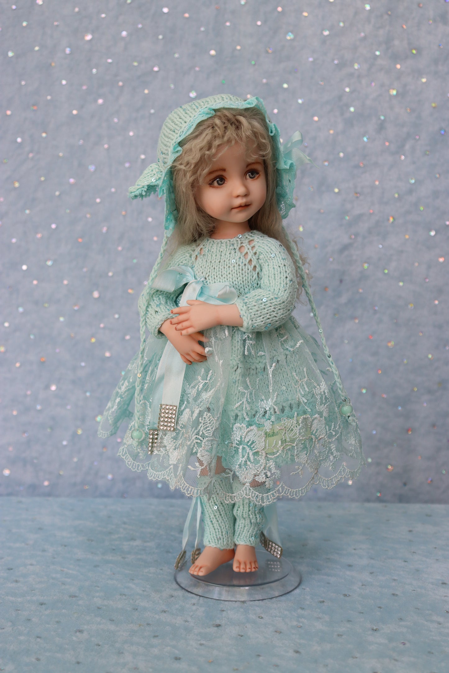 Allison - OOAK - 11" Porcelain Doll - from Dianna Effner mold Expressions - MAFD