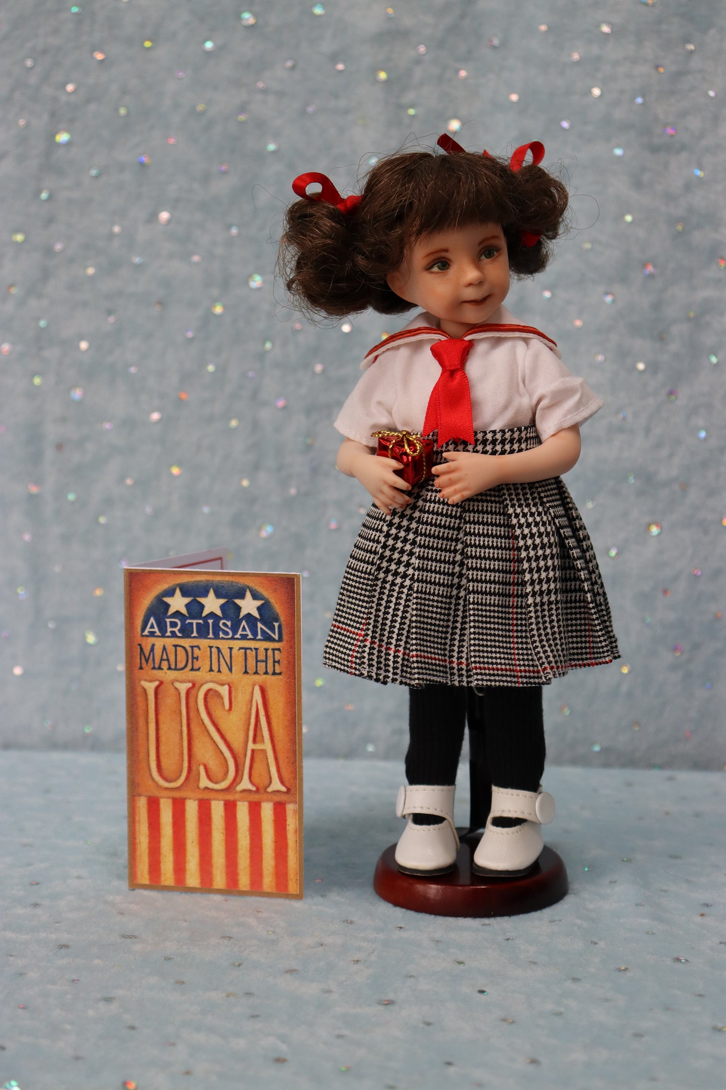 Polly - OOAK - 8" Porcelain Doll - from Dianna Effner mold Expressions - MAFD