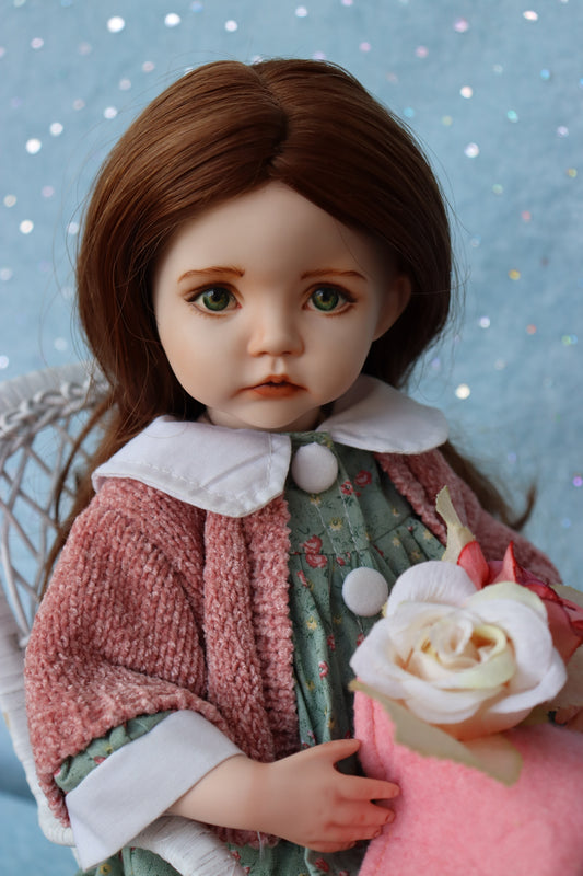 Molly - OOAK - 14" - Porcelain Doll - from Dianna Effner mold Expressions- MAFD