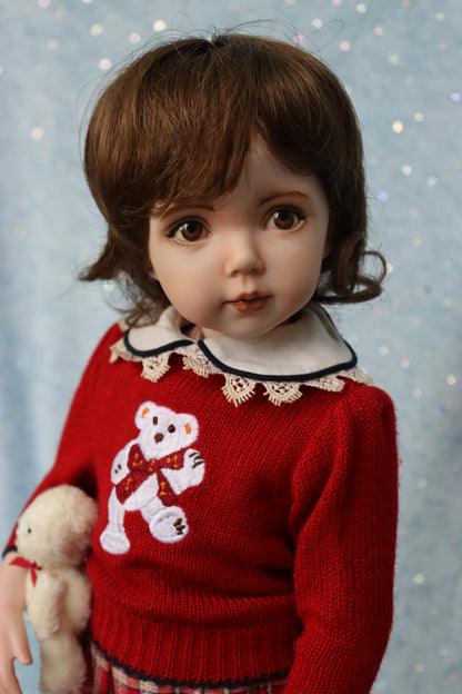 Portrait # 1 - OOAK - 14" - Porcelain Doll - from Dianna Effner mold - MAFD