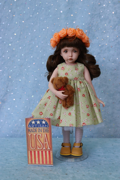 Emily- OOAK - 11" Porcelain Doll - from Dianna Effner mold Expressions - MAFD