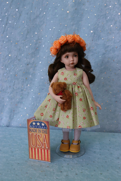 Emily- OOAK - 11" Porcelain Doll - from Dianna Effner mold Expressions - MAFD