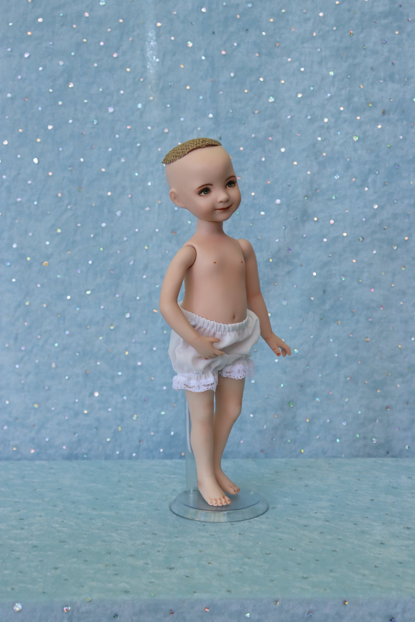 Little Darling #3- OOAK - 11" nude Porcelain Doll -from Dianna Effner mold- MAFD
