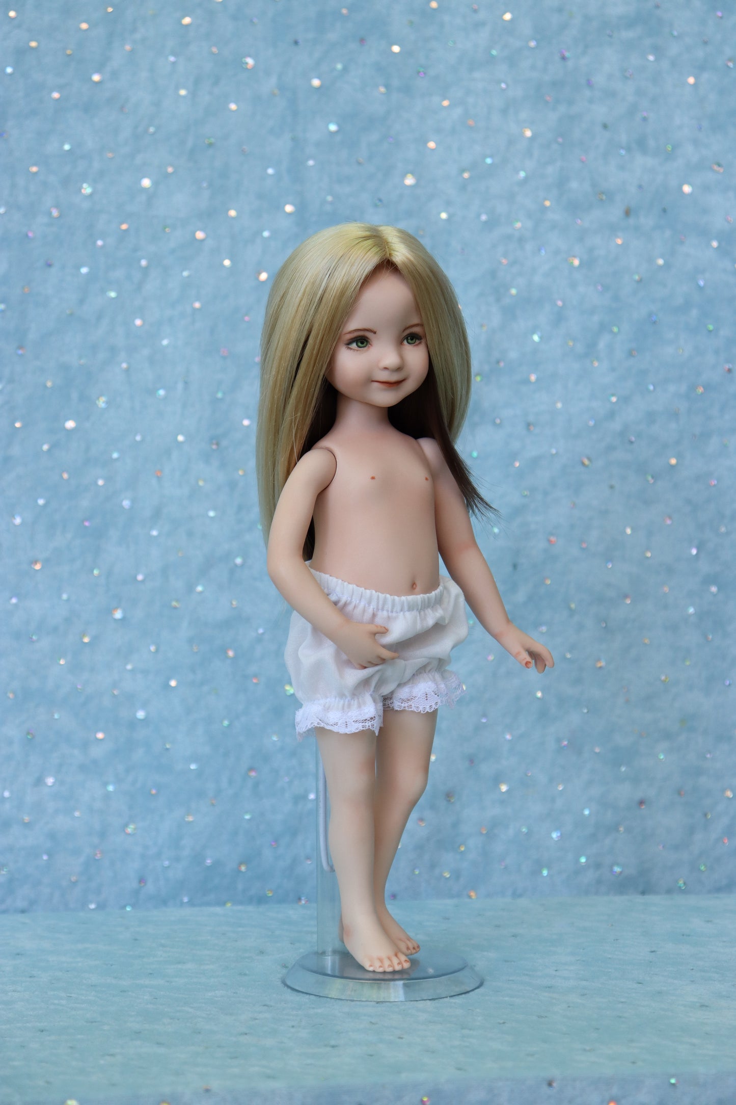 Little Darling #3- OOAK - 11" nude Porcelain Doll -from Dianna Effner mold- MAFD