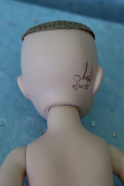 Little Darling #3- OOAK - 11" nude Porcelain Doll -from Dianna Effner mold- MAFD