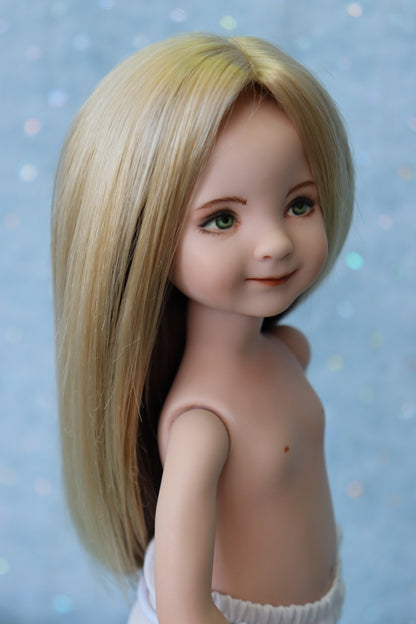 Little Darling #3- OOAK - 11" nude Porcelain Doll -from Dianna Effner mold- MAFD