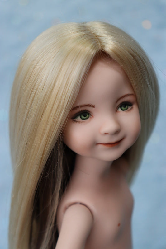 Little Darling #3- OOAK - 11" nude Porcelain Doll -from Dianna Effner mold- MAFD