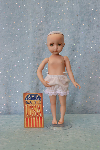 Kayla - OOAK - 11" nude Porcelain Doll -from Dianna Effner mold Expression- MAFD