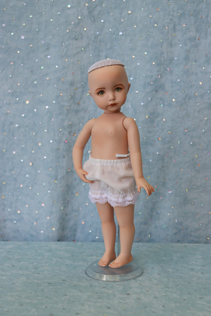 Kayla - OOAK - 11" nude Porcelain Doll -from Dianna Effner mold Expression- MAFD