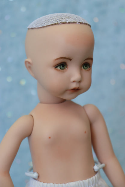 Kayla - OOAK - 11" nude Porcelain Doll -from Dianna Effner mold Expression- MAFD