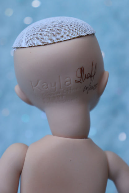 Kayla - OOAK - 11" nude Porcelain Doll -from Dianna Effner mold Expression- MAFD