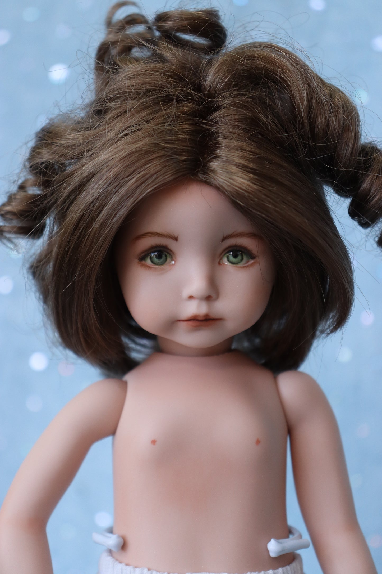 Kayla - OOAK - 11" nude Porcelain Doll -from Dianna Effner mold Expression- MAFD