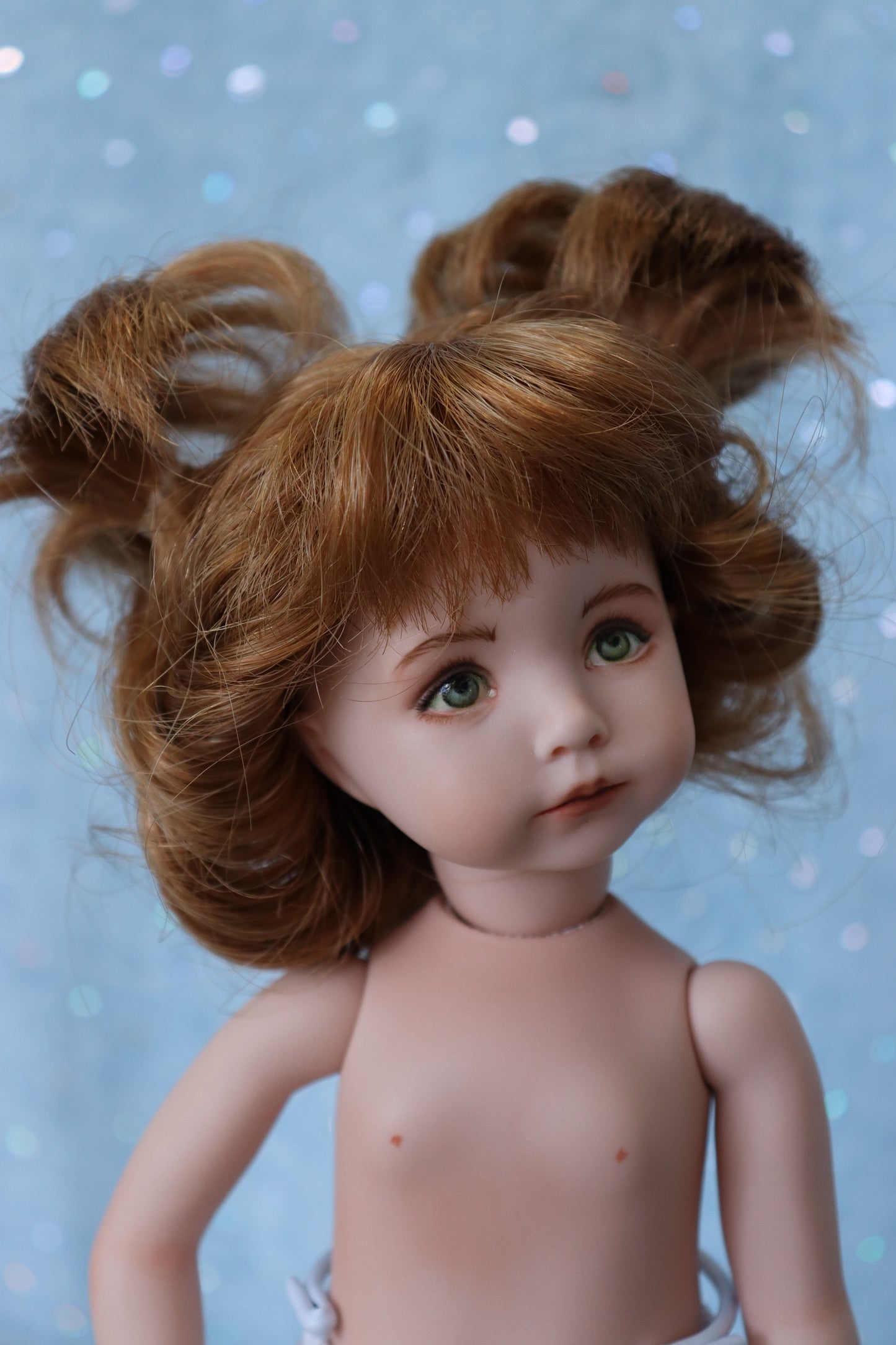 Kayla - OOAK - 11" nude Porcelain Doll -from Dianna Effner mold Expression- MAFD