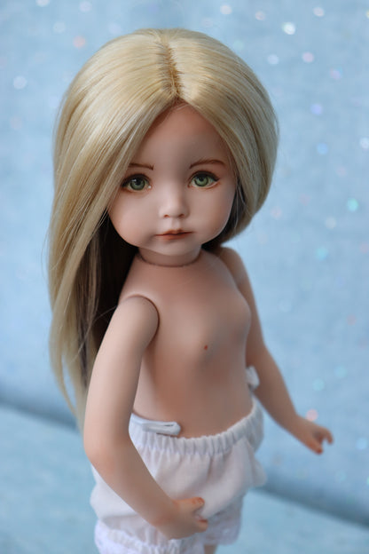 Kayla - OOAK - 11" nude Porcelain Doll -from Dianna Effner mold Expression- MAFD