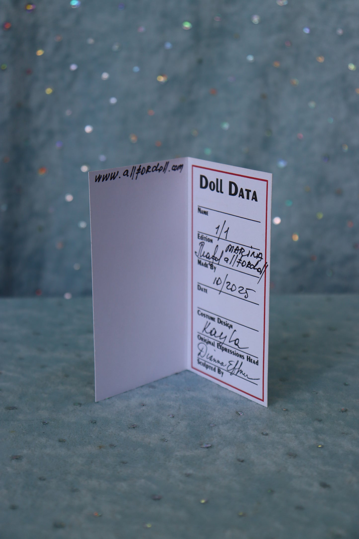 Kayla - OOAK - 11" nude Porcelain Doll -from Dianna Effner mold Expression- MAFD