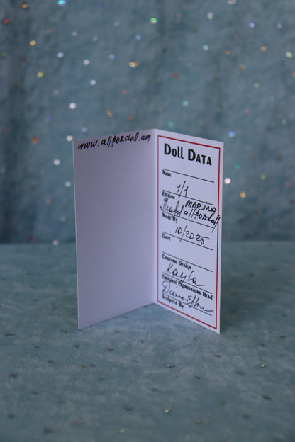 Kayla - OOAK - 11" nude Porcelain Doll -from Dianna Effner mold Expression- MAFD