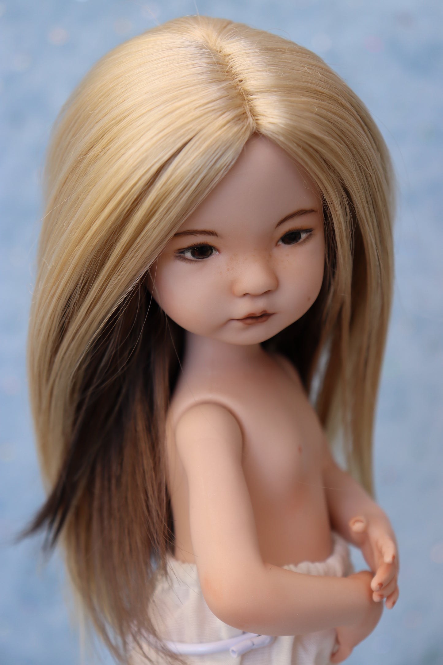 Little Darling #2 - OOAK - 11" nude Porcelain Doll - from Dianna Effner Expressions mold - MAFD