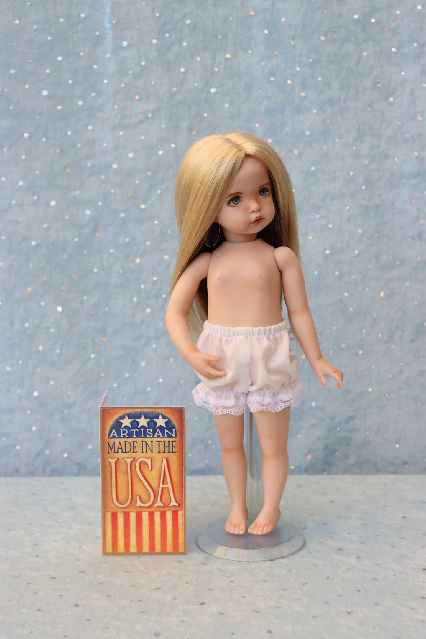 Little Lou - OOAK - 11" nude Porcelain Doll - from Dianna Effner Expressions mold - MAFD