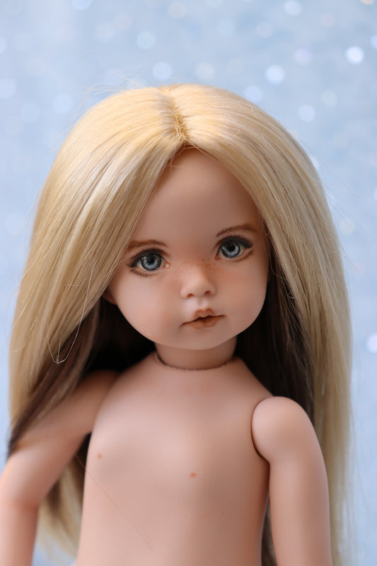 Little Lou - OOAK - 11" nude Porcelain Doll - from Dianna Effner Expressions mold - MAFD