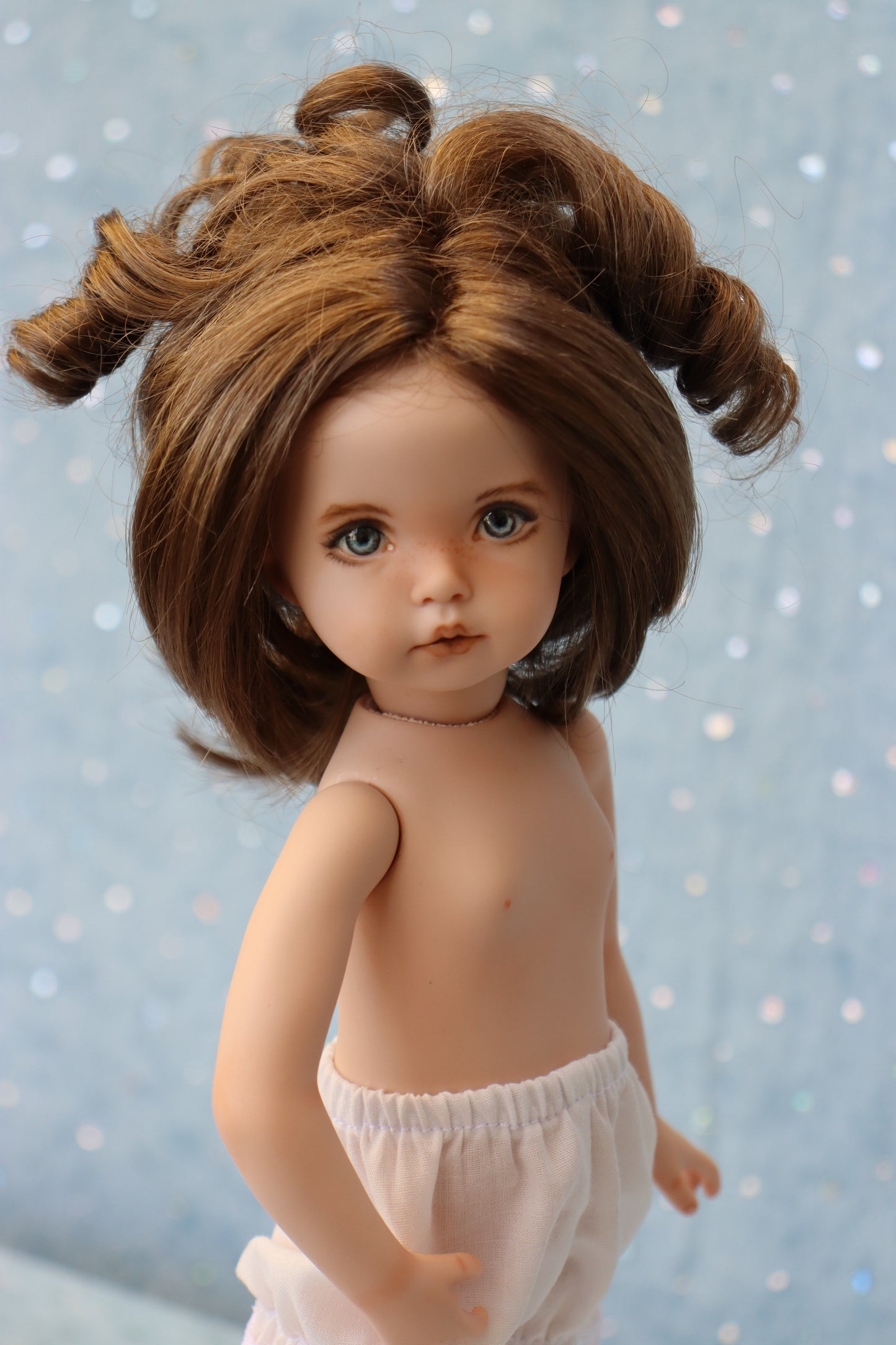 Little Lou - OOAK - 11" nude Porcelain Doll - from Dianna Effner Expressions mold - MAFD