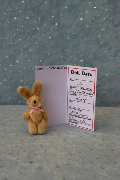 Nicole - OOAK - 12" Porcelain Doll - from Dianna Effner Expressions mold - MAFD