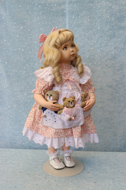 Portrait #1 - OOAK - 18" Porcelain Doll - from Dianna Effner Expressions mold - MAFD