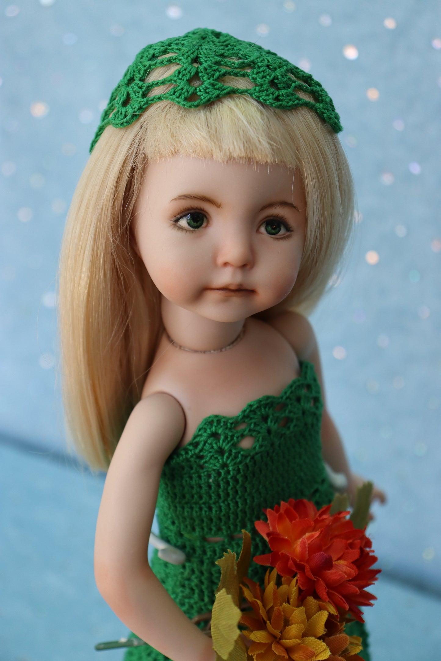 Kayla - OOAK - 11" Porcelain Doll - from Dianna Effner mold - MAFD