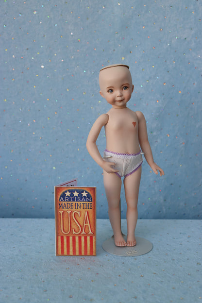 Jenny II  - OOAK - 11" Porcelain Doll - from Dianna Effner mold - MAFD