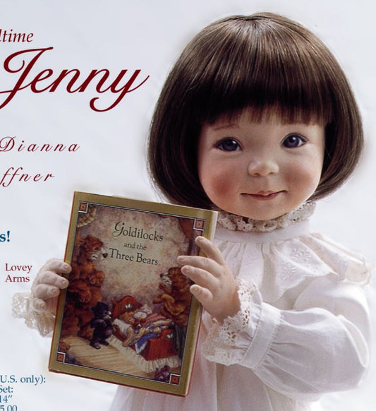 Jenny 2 - 10" - Porcelain Doll Kit - from Dianna Effner mold