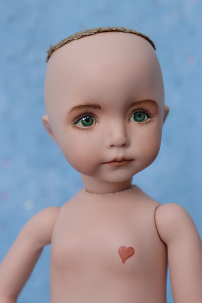 Kayla - OOAK - 11" Porcelain Doll - from Dianna Effner mold - MAFD
