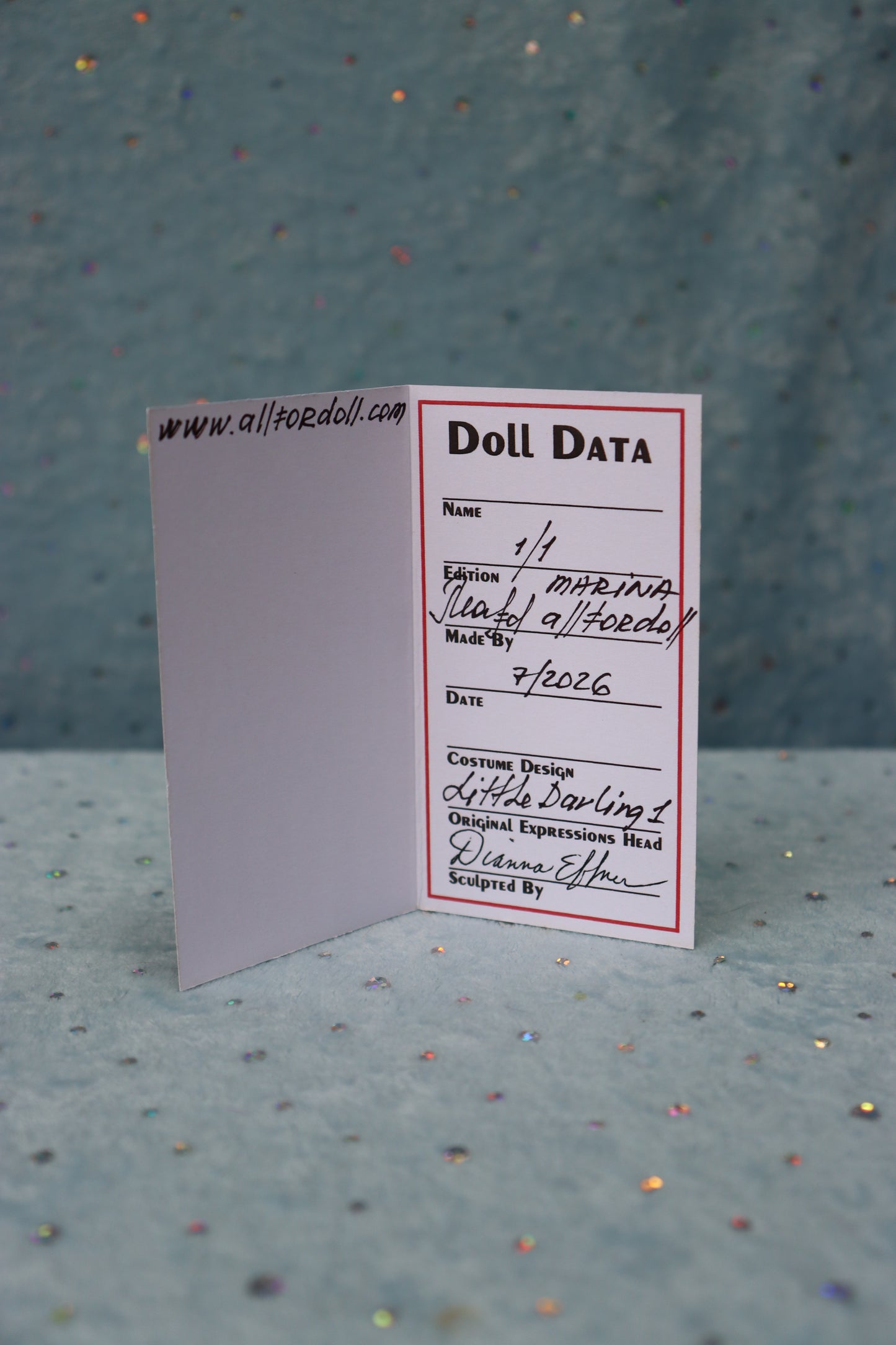 Little Darling 1 - OOAK - 11" Porcelain Doll - from Dianna Effner mold - MAFD