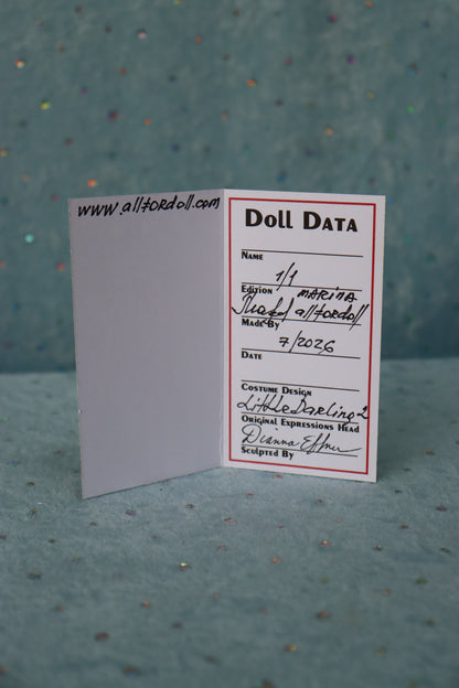 Little Darling 2 - OOAK - 11" Porcelain Doll - from Dianna Effner mold - MAFD