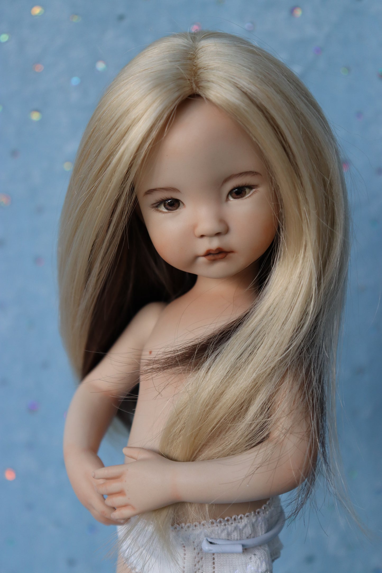 Little Darling 2 - OOAK - 11" Porcelain Doll - from Dianna Effner mold - MAFD
