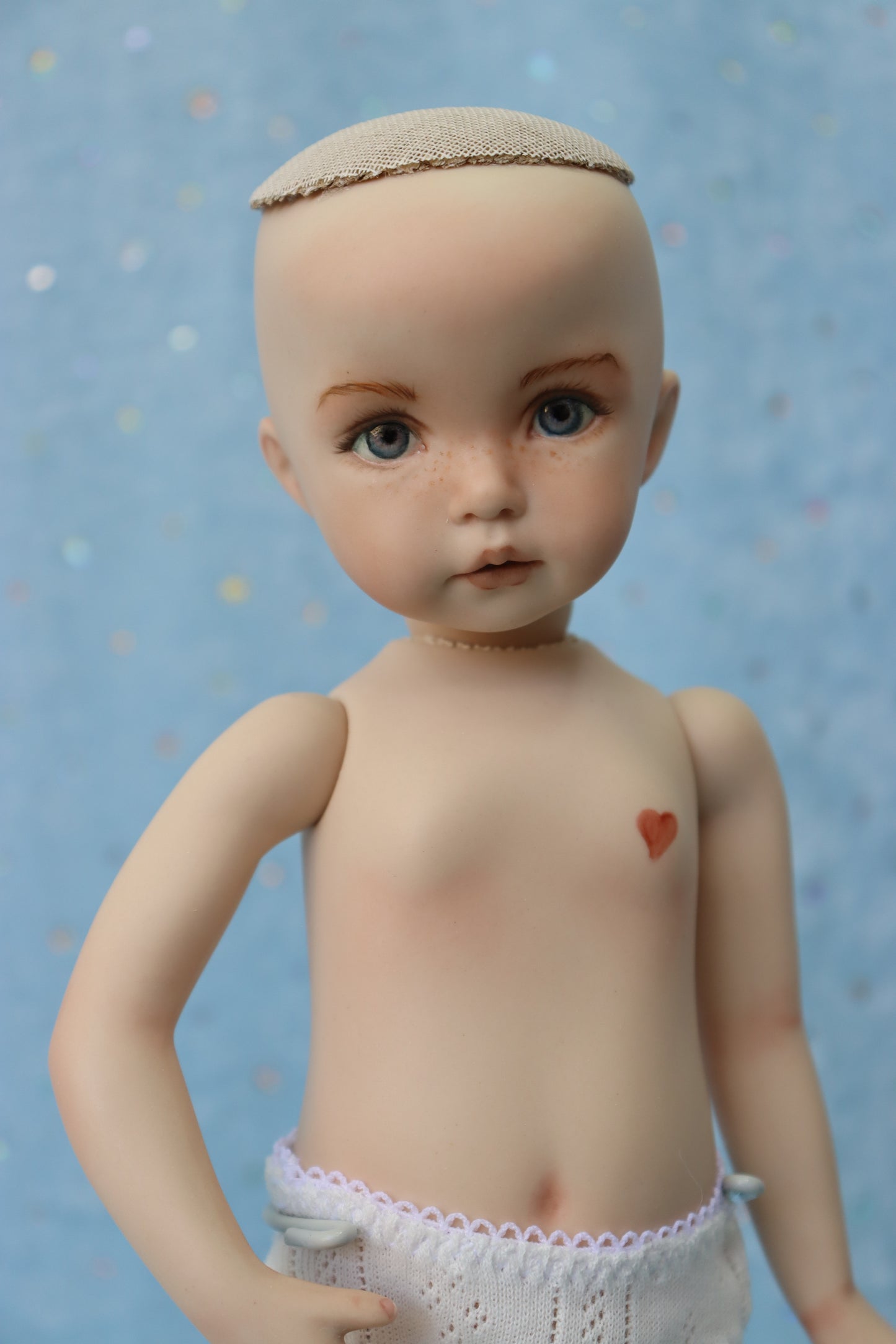 Little Lou - OOAK - 11" Porcelain Doll - from Dianna Effner mold - MAFD