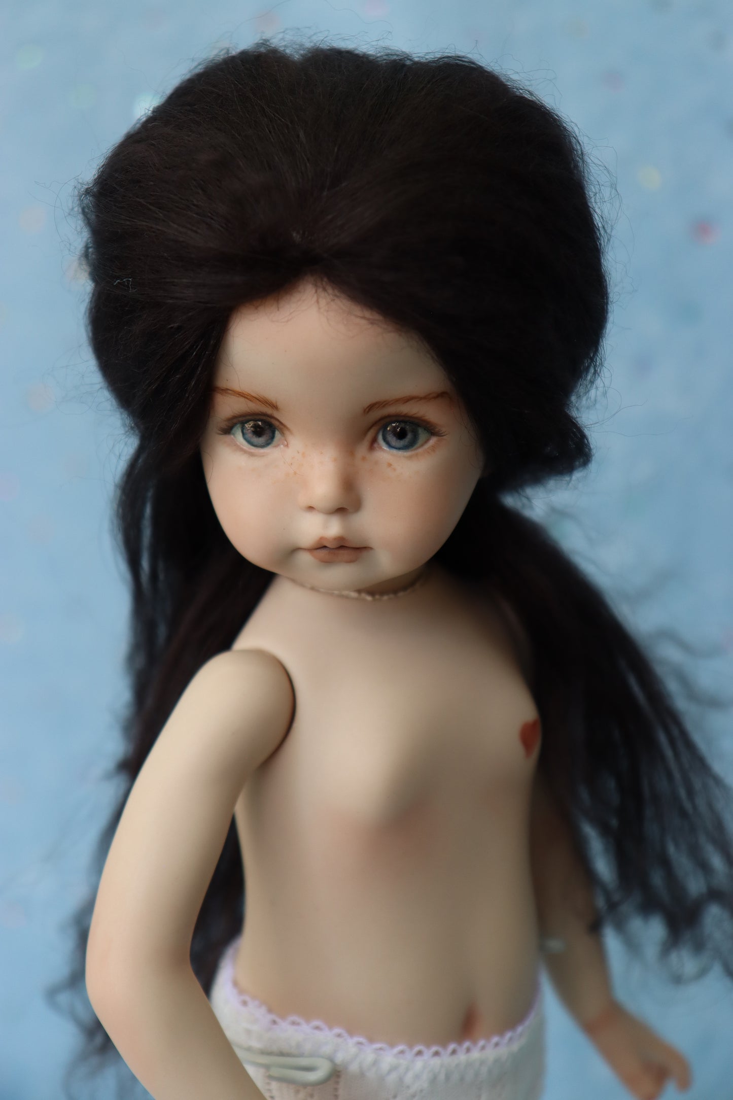 Little Lou - OOAK - 11" Porcelain Doll - from Dianna Effner mold - MAFD