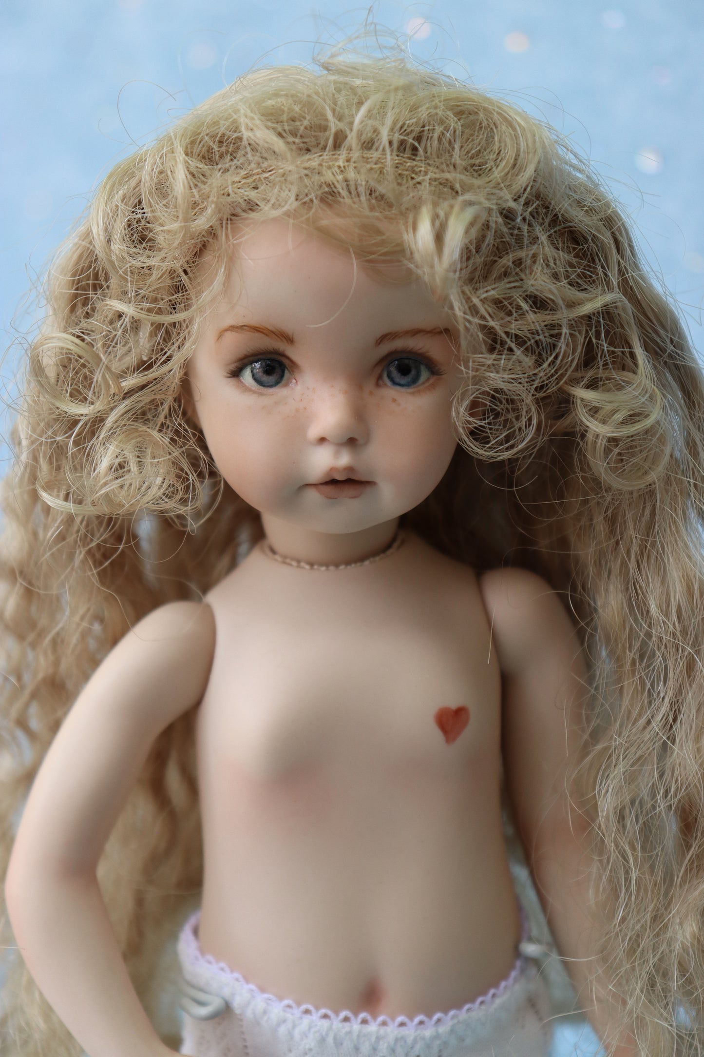 Little Lou - OOAK - 11" Porcelain Doll - from Dianna Effner mold - MAFD