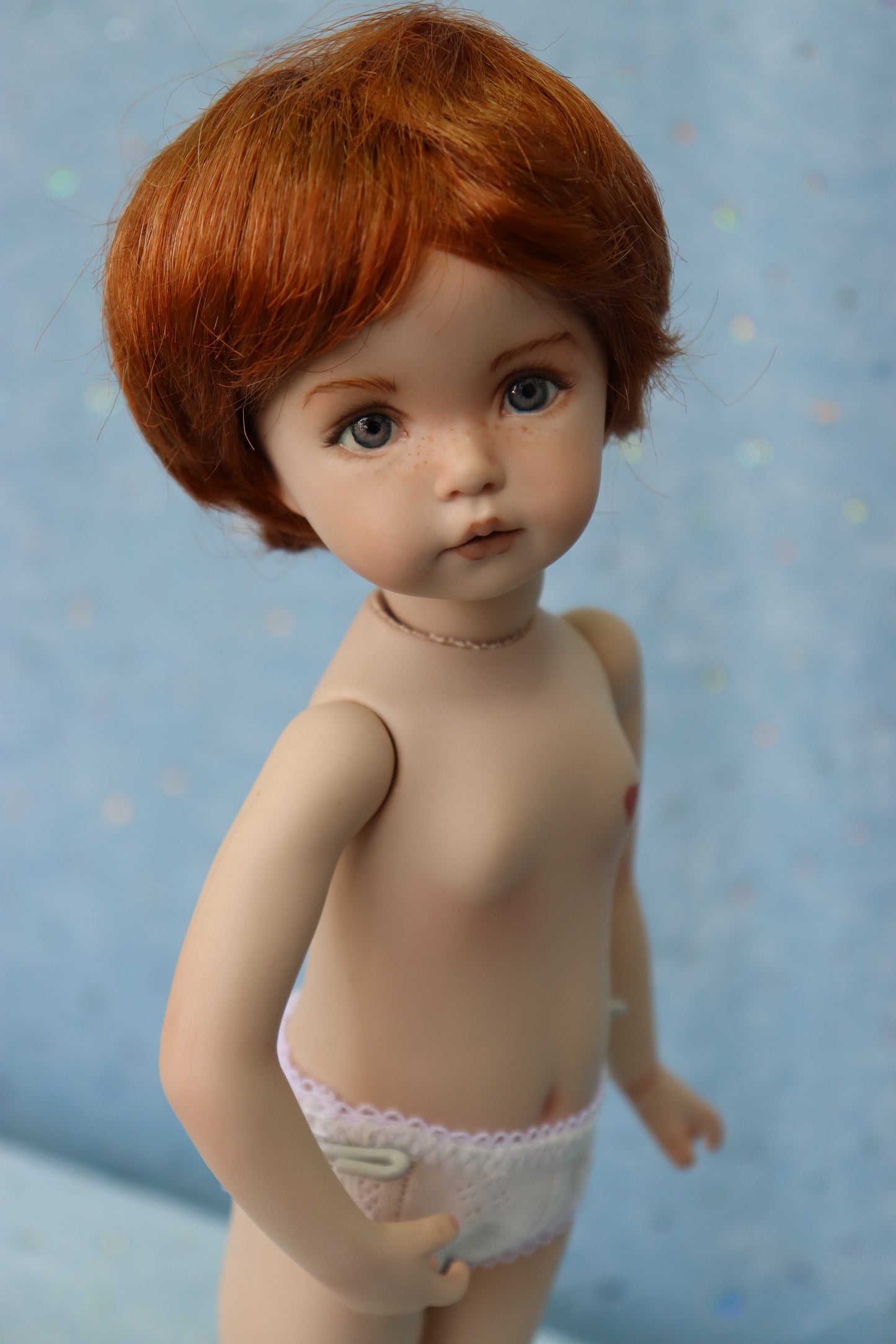 Little Lou - OOAK - 11" Porcelain Doll - from Dianna Effner mold - MAFD