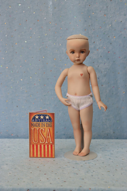 Little Lou - OOAK - 11" Porcelain Doll - from Dianna Effner mold - MAFD
