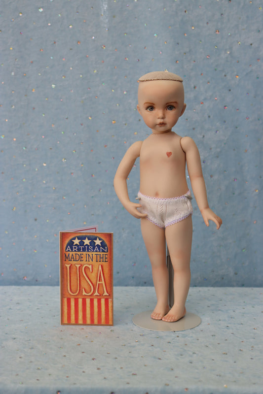 Little Lou - OOAK - 11" Porcelain Doll - from Dianna Effner mold - MAFD