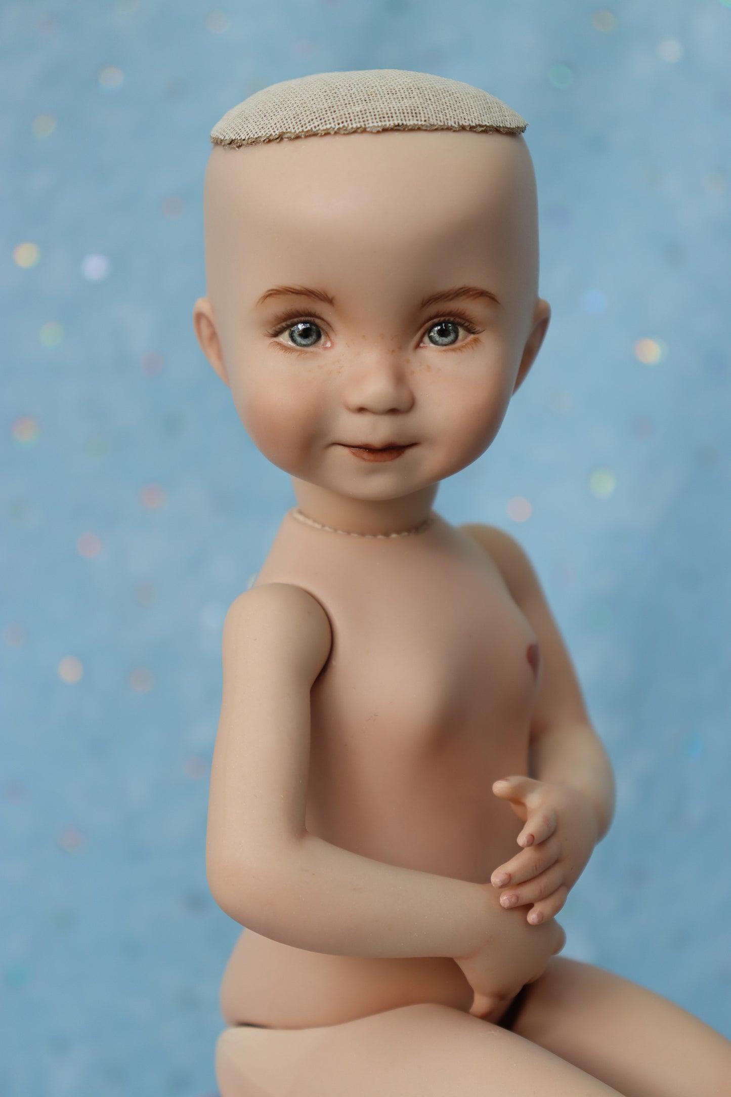 Little Lou II - OOAK - 11" Porcelain Doll - from Dianna Effner mold - MAFD