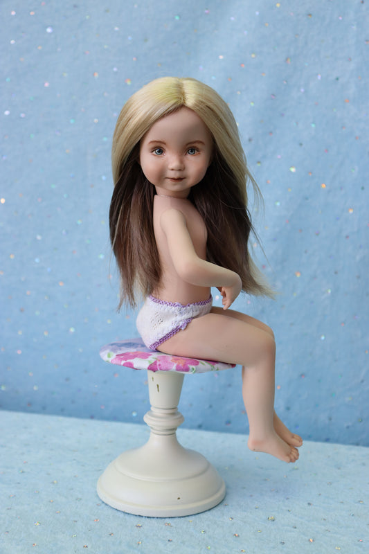 Little Lou II - OOAK - 11" Porcelain Doll - from Dianna Effner mold - MAFD