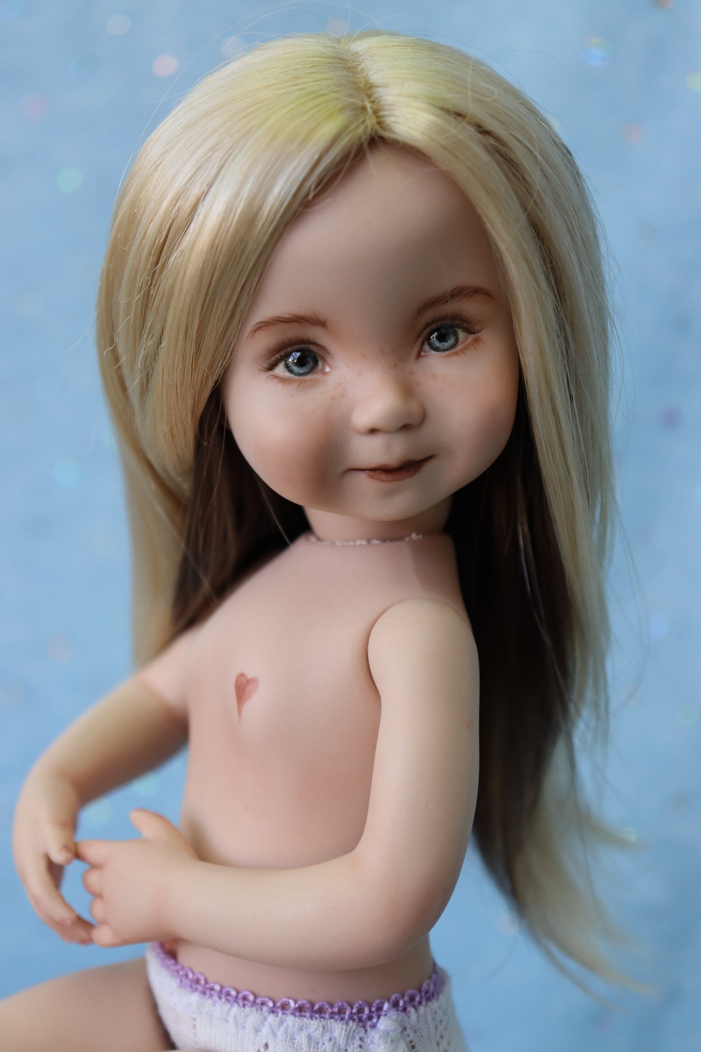 Little Lou II - OOAK - 11" Porcelain Doll - from Dianna Effner mold - MAFD