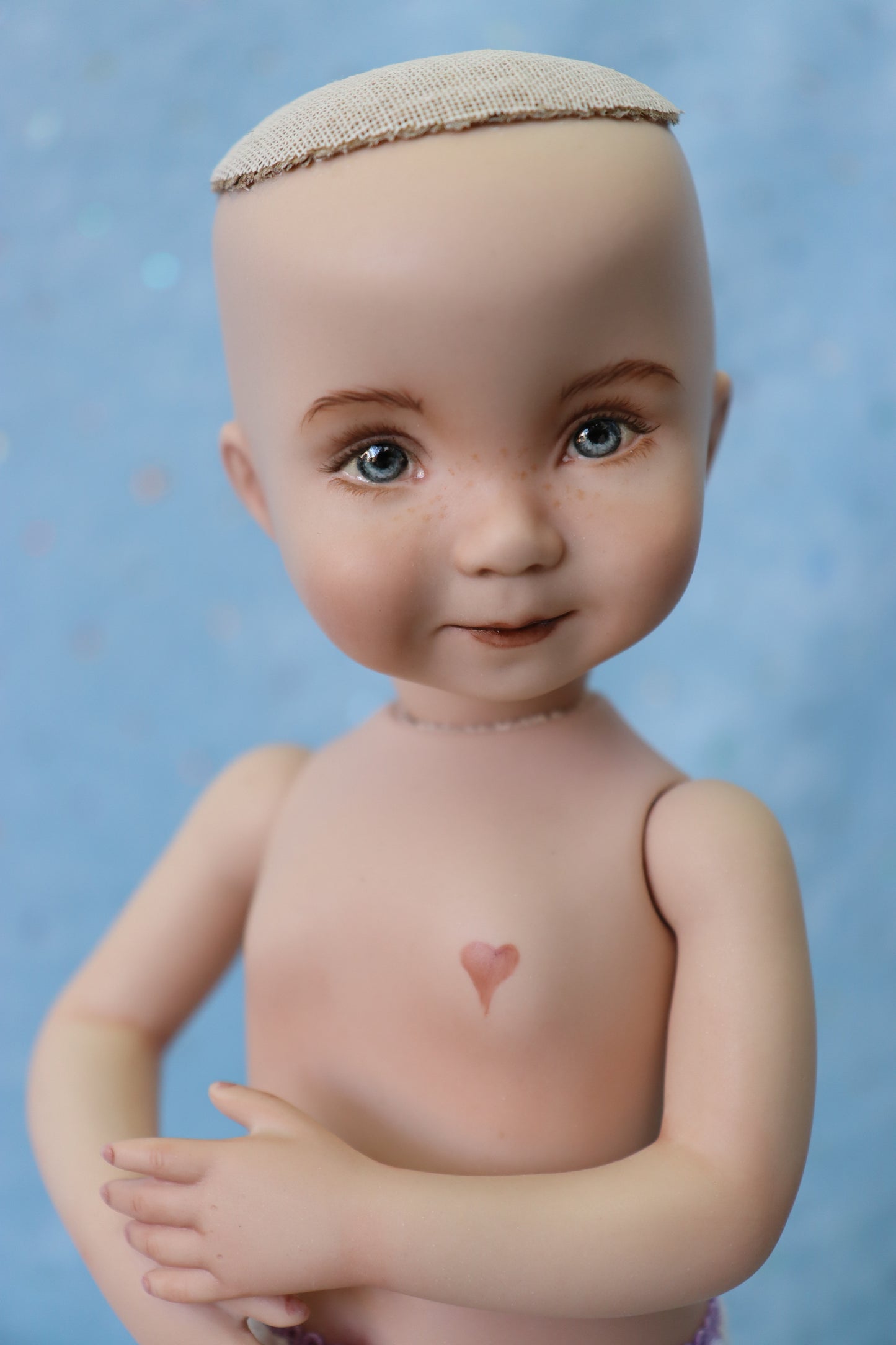 Little Lou II - OOAK - 11" Porcelain Doll - from Dianna Effner mold - MAFD