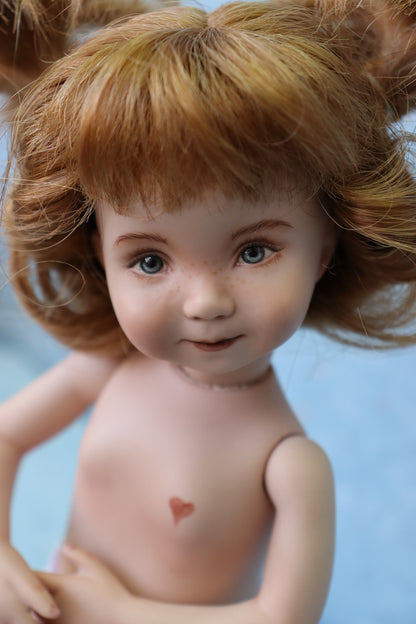 Little Lou II - OOAK - 11" Porcelain Doll - from Dianna Effner mold - MAFD