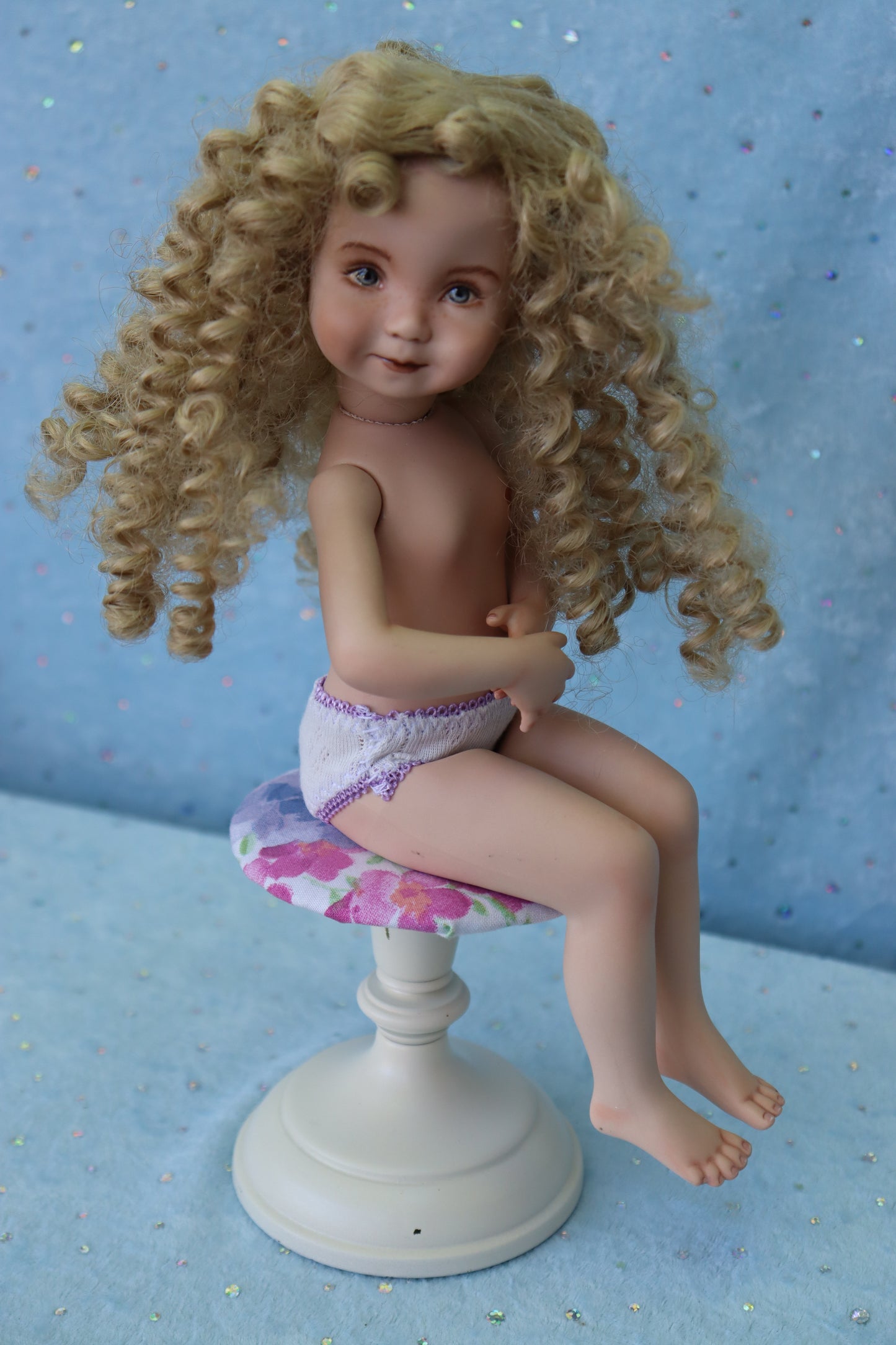 Little Lou II - OOAK - 11" Porcelain Doll - from Dianna Effner mold - MAFD