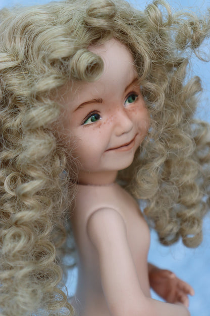 Linzee - OOAK - 11" Porcelain Doll - from Dianna Effner mold - MAFD