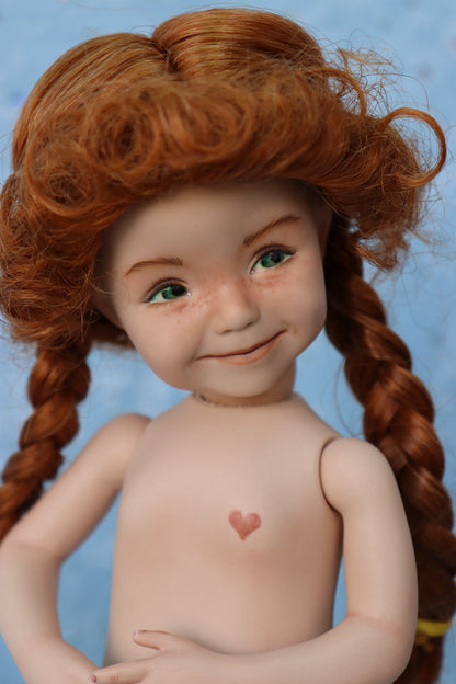 Linzee - OOAK - 11" Porcelain Doll - from Dianna Effner mold - MAFD